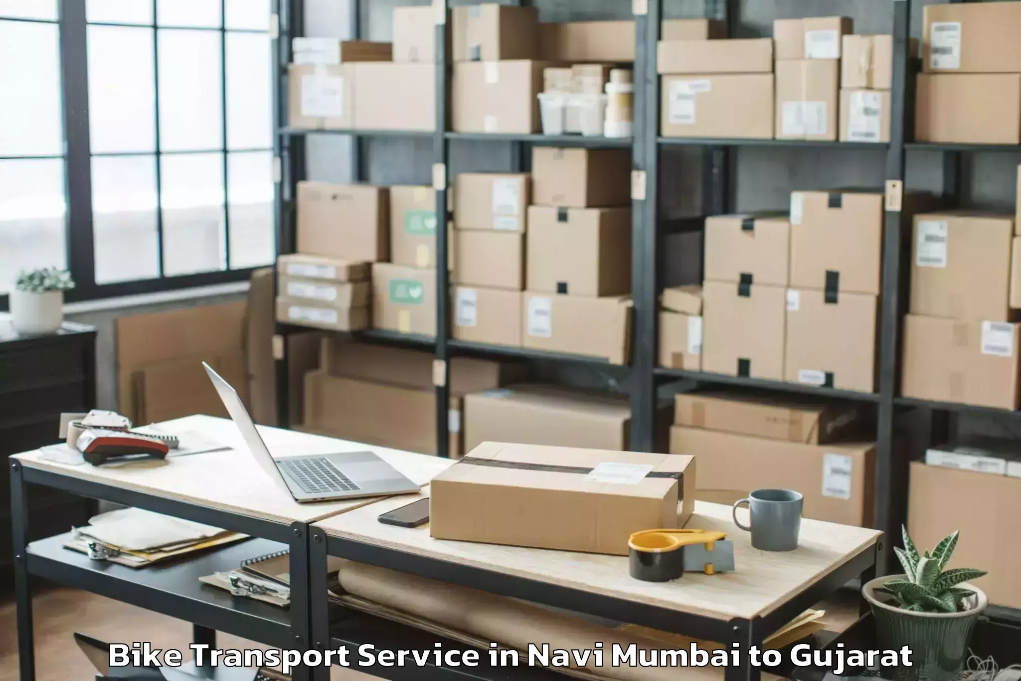 Book Navi Mumbai to Shri Govind Guru University Go Bike Transport Online